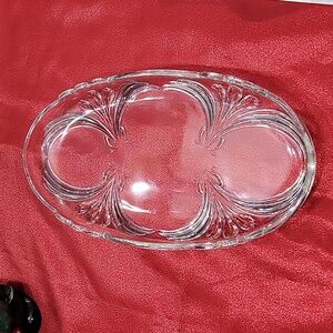 Mikasa crystal tulip platter